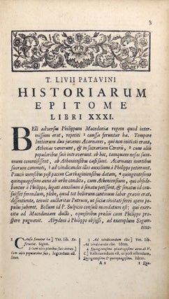 Titi Livii Patavini Historiarum ab Urbe Condita. Tomus Tertius (Tome III ONLY)