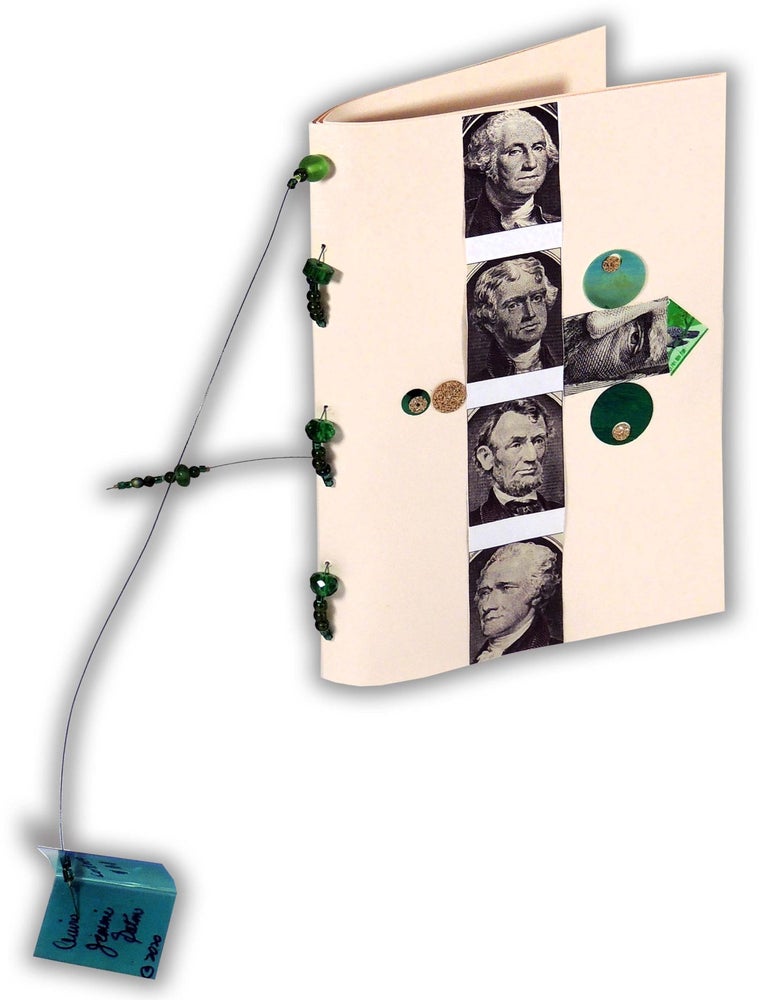 Item #36739 Cordonens $$$ Book. Claire Jeanine Satin, book artist.