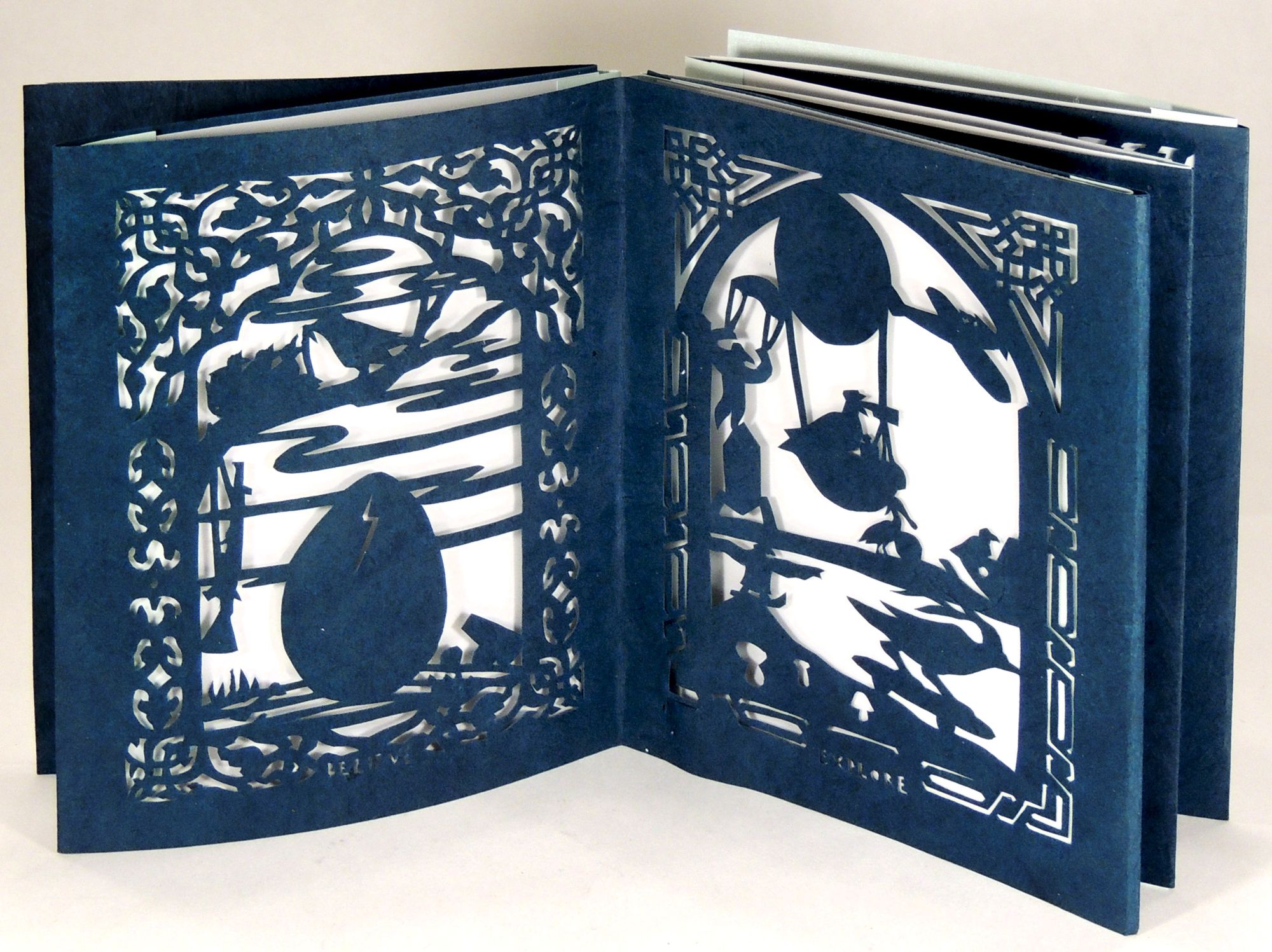 Wings Valleys by B atrice Coron book artist binding Monique Lallier on The Kelmscott Bookshop