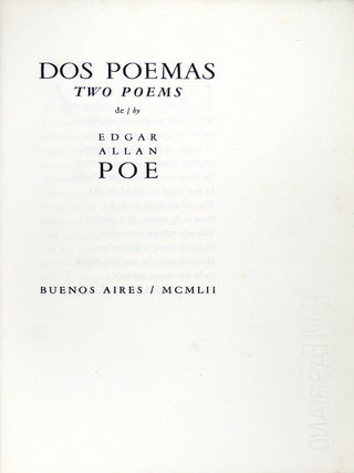 E.A. Poe: Dos Poemas / Two Poems