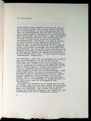 De Heuvelpers/Enkele kanttekeningen (The Hill Press/Some Comments)