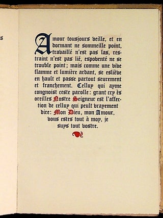Du Merveilleux Effect de l'Amour Dibin en Nous (Of the Marvelous Effect of Divine Love in Us)