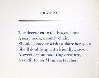 Pussyquette. A Book of Manners for Well-Behaved Cats