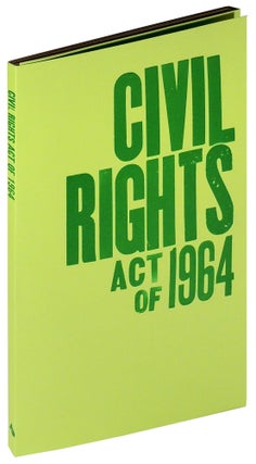 Item #36960 Civil Rights Act of 1964. Abstract Orange, Lauren Emeritz, book artist