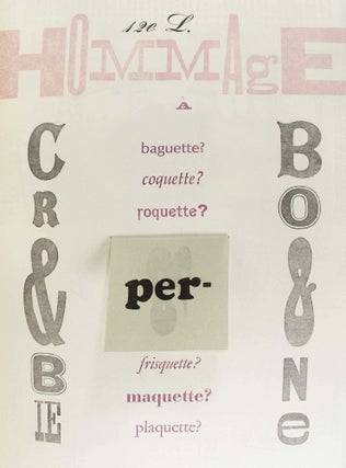 Leçons de Livre pour Calyban, or Prosper's Parisian Printing Parade