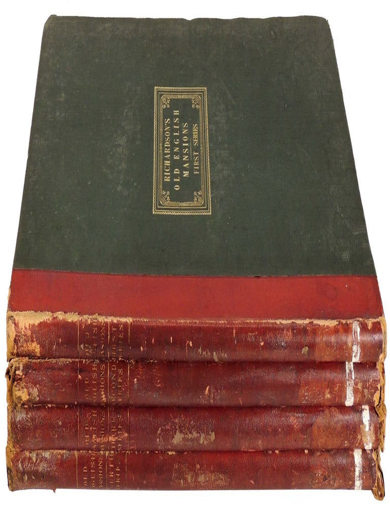 Item #36970 Studies from Old English Mansions: Their Furniture, Gold & Silver Plate Etc. First, Second, Third, and Fourth Series. In Four Volumes. Charles James Richardson.