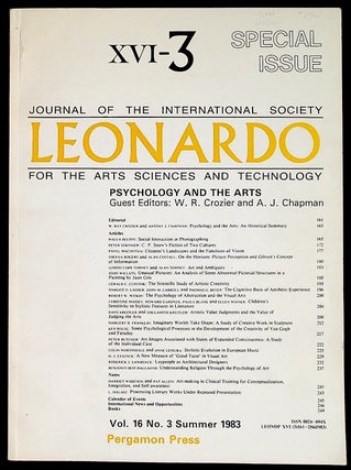 Item #36986 Leonardo: Journal of the International Society for the Arts, Sciences, and...