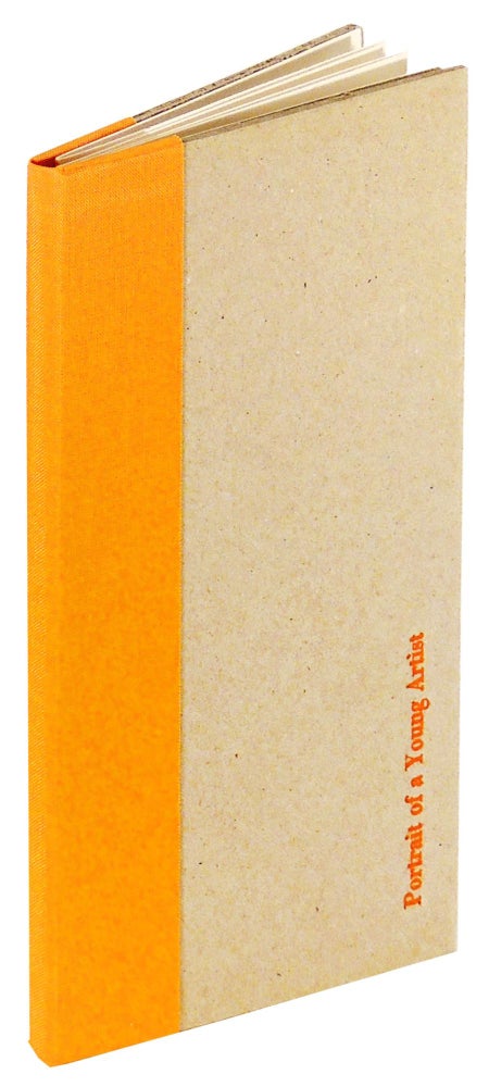 Item #36989 Portrait of a Young Artist. Abstract Orange, Lauren Emeritz, book artist.