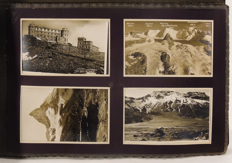 Item #36994 Postcard Album - Europe - Switzerland / Germany / Italy from 1920s / 30s