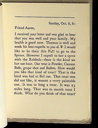A Letter to Aaron Tarr