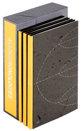 Item #37115 Allochronologies Three Volumes. Sarah Hulsey, book artist, Jorge Luis Borges,...
