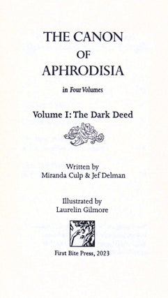 The Canon of Aphrodisia Four Volumes