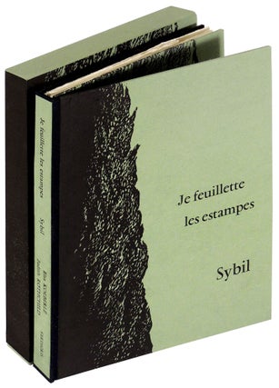 Item #37189 Je Feuillette Les Estampes. Editions Verdigris, poet Sybil, book artist Judith...