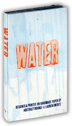 Item #37195 Water. Abstract Orange, Lauren Emeritz, book artist
