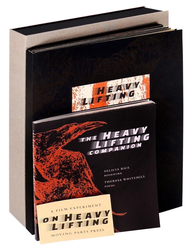 Item #37238 Heavy Lifting. Moving Parts Press, Felicia Rice, book artist, printer, poet Theresa Whitehill, preface to The Heavy Lifting Companion Inge Bruggeman.
