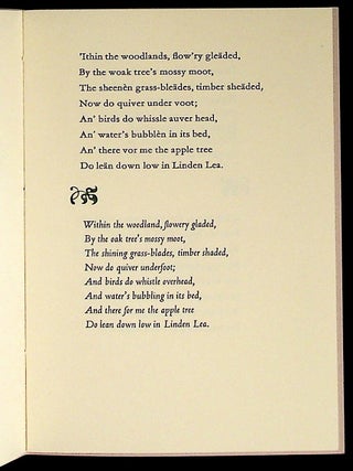 This poem, My Orcha'd in Linden Lea