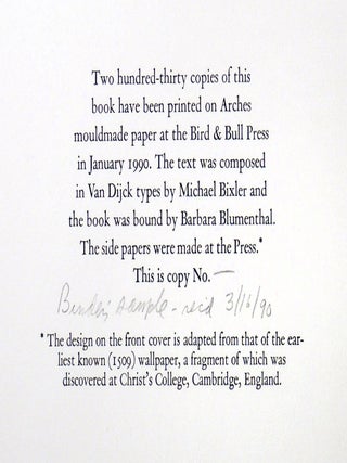 The Private Press-Man's Tale