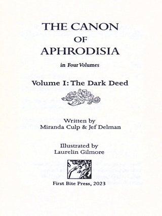The Canon of Aphrodisia Four Volumes