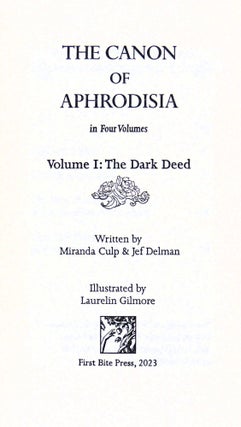 The Canon of Aphrodisia Four Volumes