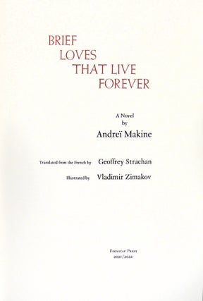 Brief Loves That Live Forever