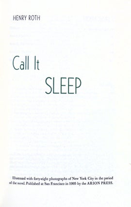 Call It Sleep