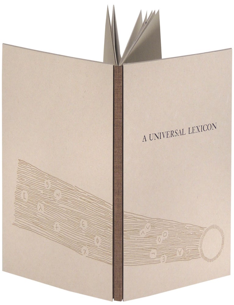Item #37501 A Universal Lexicon. Galileo Galilei, Sarah Hulsey, book artist.