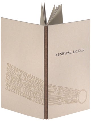 Item #37501 A Universal Lexicon. Galileo Galilei, Sarah Hulsey, book artist