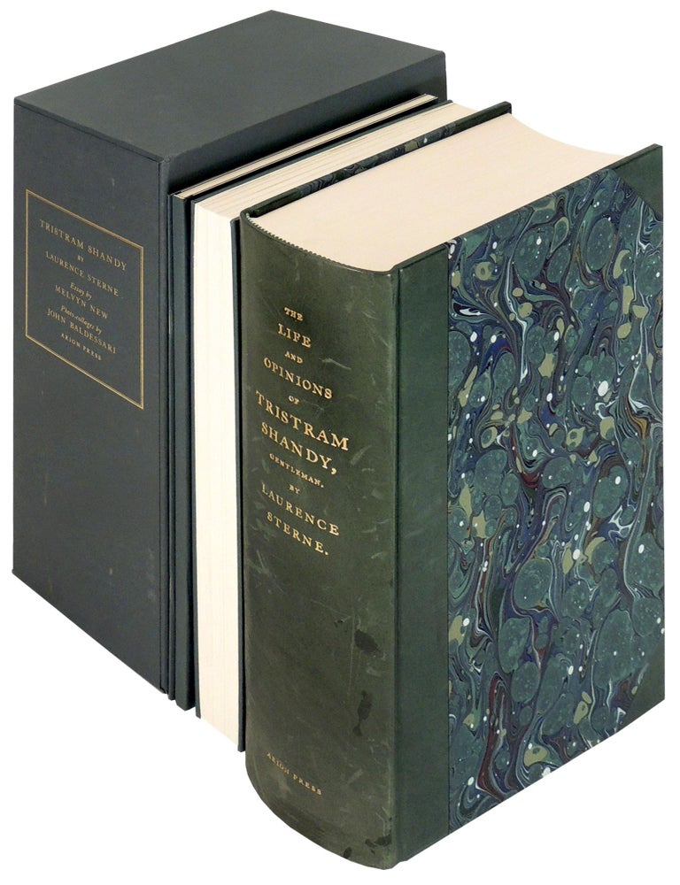 Item #37533 The Life and Opinions of Tristram Shandy, Gentleman Three Volumes. Arion Press, Laurence Sterne, essay Melvyn New, illustrations John Baldessari.