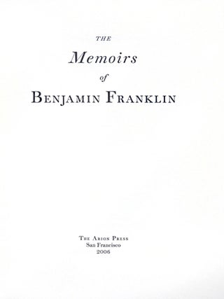 The Memoirs of Benjamin Franklin