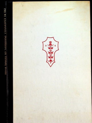 Item #37601 Report on the Typography of the Cambridge University Press. Cambridge University...