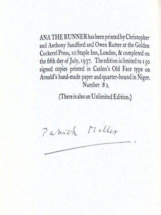 ANA the Runner: A Treatise for Princes & Generals Attributed to Prince Mahmoud Abdul