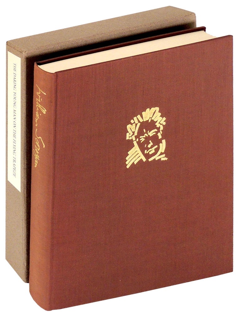 Item #37625 The Daring Young Man on the Flying Trapeze and Other Stories. Yolla Bolly Press, William Saroyan, afterword Herbert Gold, Bill Prochnow woodblock illustrations.