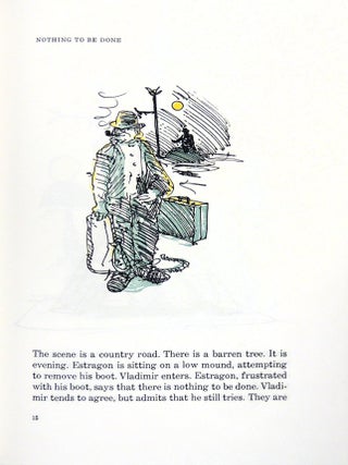 Godot: An imaginary staging by William T. Wiley of Waiting for Godot by Samuel Beckett