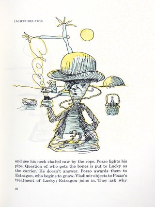 Godot: An imaginary staging by William T. Wiley of Waiting for Godot by Samuel Beckett