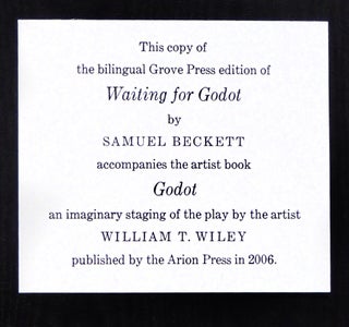 Godot: An imaginary staging by William T. Wiley of Waiting for Godot by Samuel Beckett