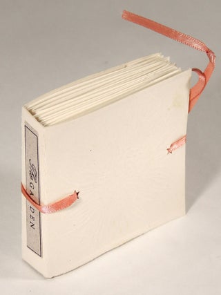 Item #37680 The Garden. Carol Schwartzott, book artist, quotes from Gertrude Jekyll, Thomas...
