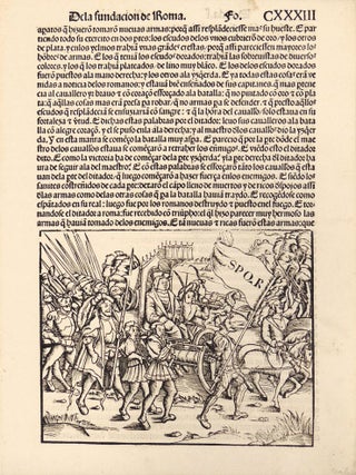 Item #37708 [A Leaf from Las Quatorze Decadas]. Georgius Coci, Livy