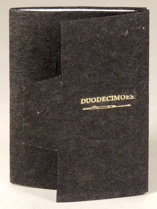 Item #37722 Duodecimoes. Herman Melville