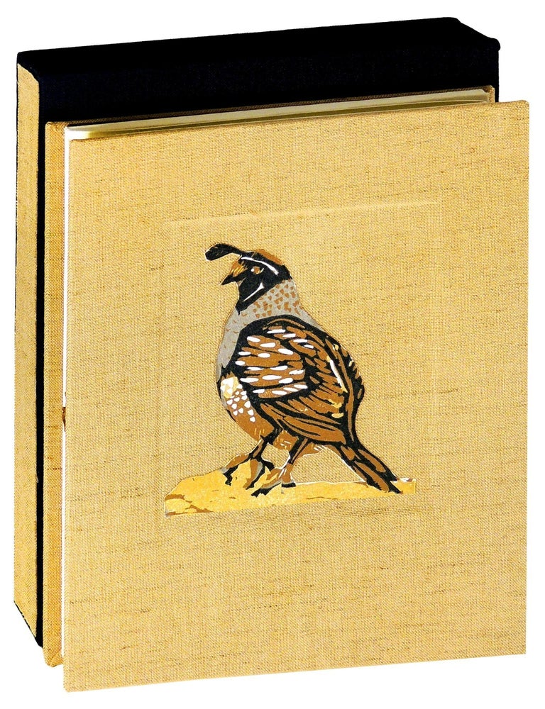 Item #37738 Birds of the Bible: Quail. never mind the press, Alisa Golden, book artist.
