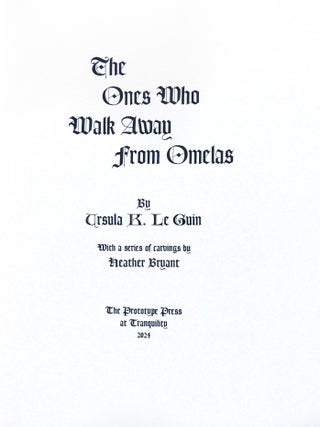 The Ones Who Walk Away from Omelas