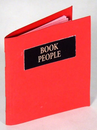 Item #37772 Book People: In Three Correspondences. Booksby Press, Todd Sommerfeld
