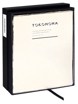 Item #38132 tokonoma. James Kirkup, verses, Naoko Matsubara woodcuts, printer Alan Flint, Martyn...