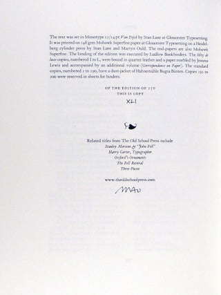 Printing at the University Press, Oxford 1660 - 1780 Three Volumes