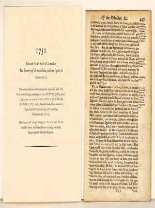 Printing at the University Press, Oxford 1660 - 1780 Three Volumes