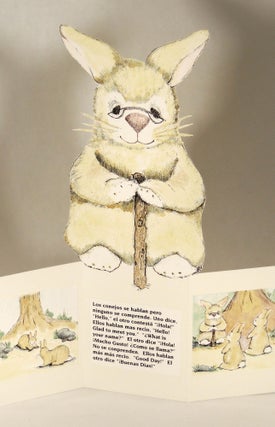 Item #38179 Dos Hermanos Conejos. Rarehare Creations, Pamela S. Wood, and, author, book artist