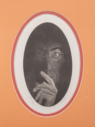Item #38303 Portraits. Editions Verdigris, Ruth Fainlight, poet, mezzotint illustrations Judith...