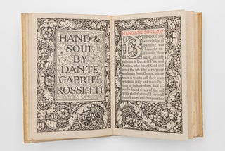 Item #38361 Hand and Soul. Dante Gabriel Rossetti