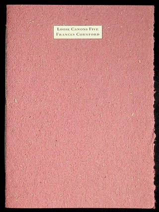 Item #38421 Cambridge Autumn & Other Poems. Barbarian Press, Frances Cornford