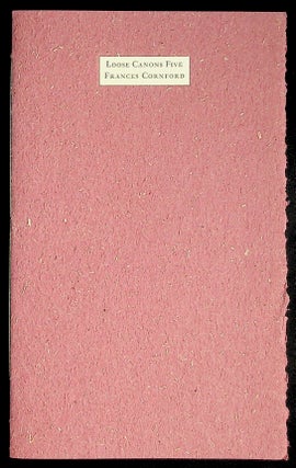 Item #38421 Cambridge Autumn & Other Poems. Barbarian Press, Frances Cornford