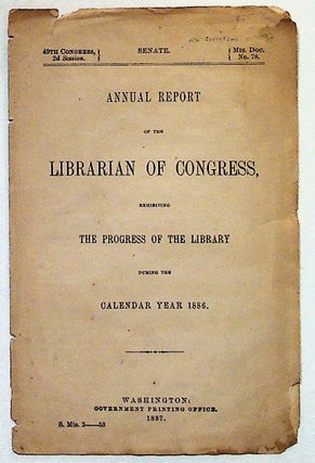 Item #4092 Annual Report of the Librarian of Congress, Exhibiting the Progress of the Library...